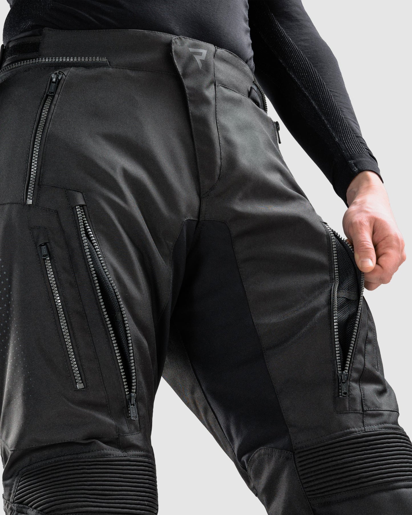 Hiker IV Pantalon Moto Noir Jambe Courte