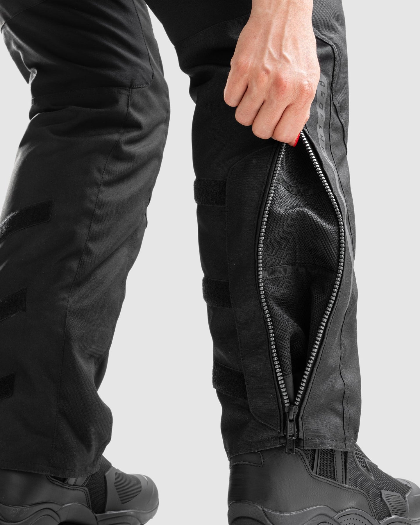 Hiker IV Femme Pantalon Moto Noir Jambe Courte