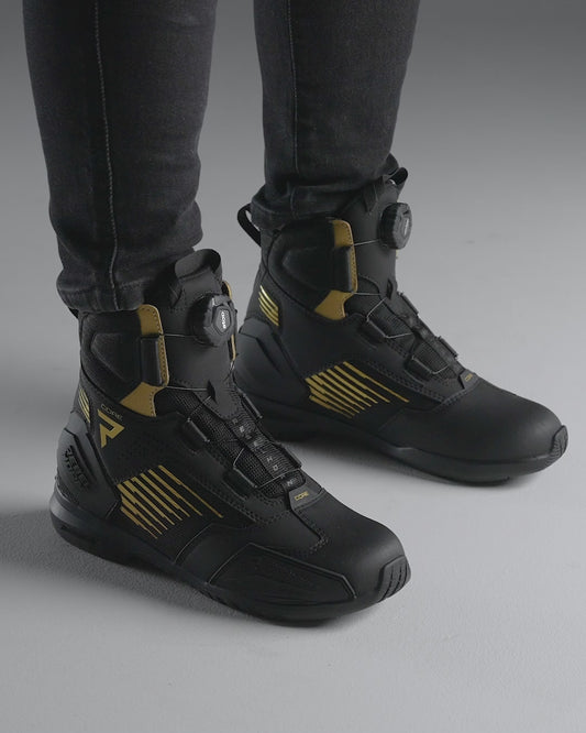 Core Bottes Moto Dorées